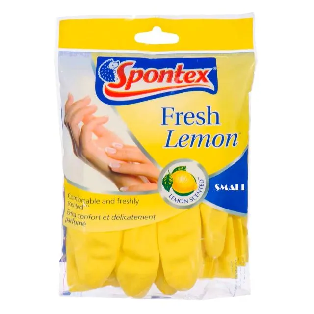 Spontex Fresh Lemon Gloves Small